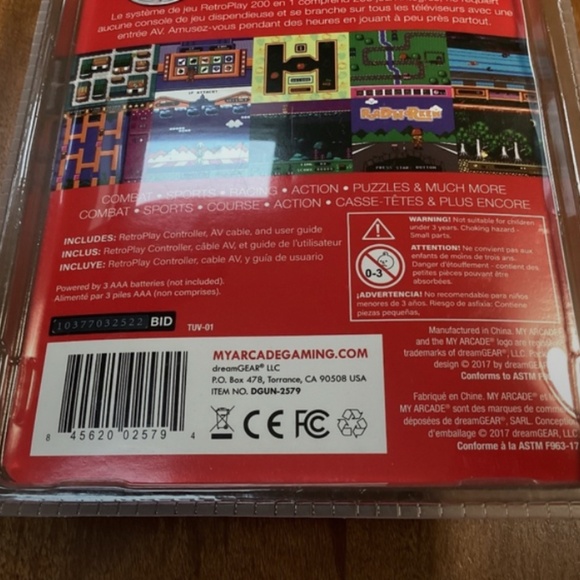 My Arcade Retro play 200 Built-in Video Games New - Picture 3 of 6